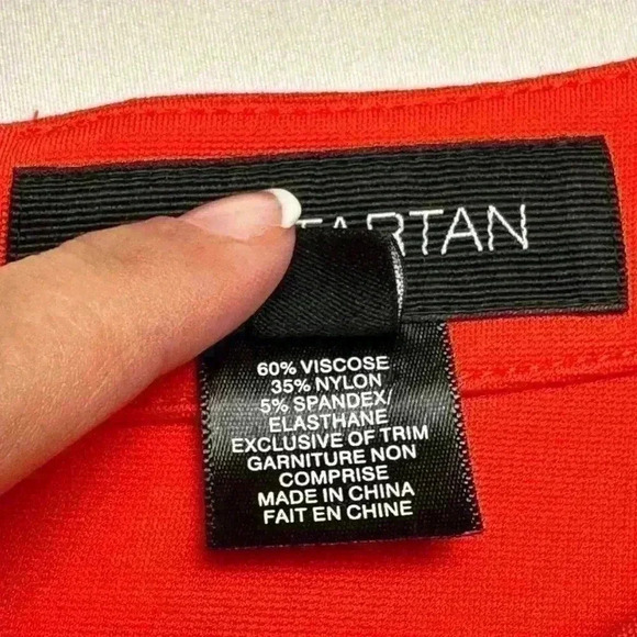 PINK TARTAN Red A-line Fitted Dress (Size  M/M) - Picture 10 of 10